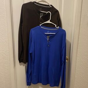 2 Men’s Henley Shirts